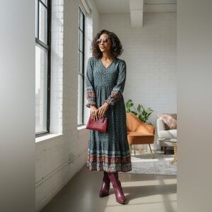 Floral Flowy Maxi Dress | Romantic Feminine